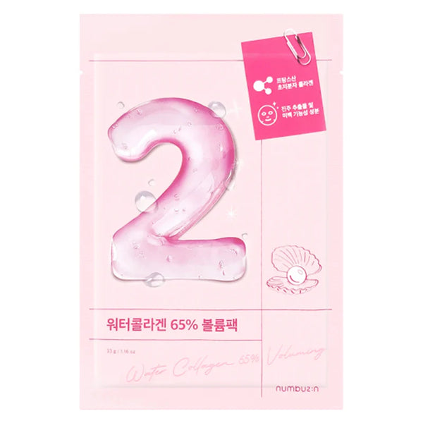 No.2 Water Collagen 65% Voluming sheet maska