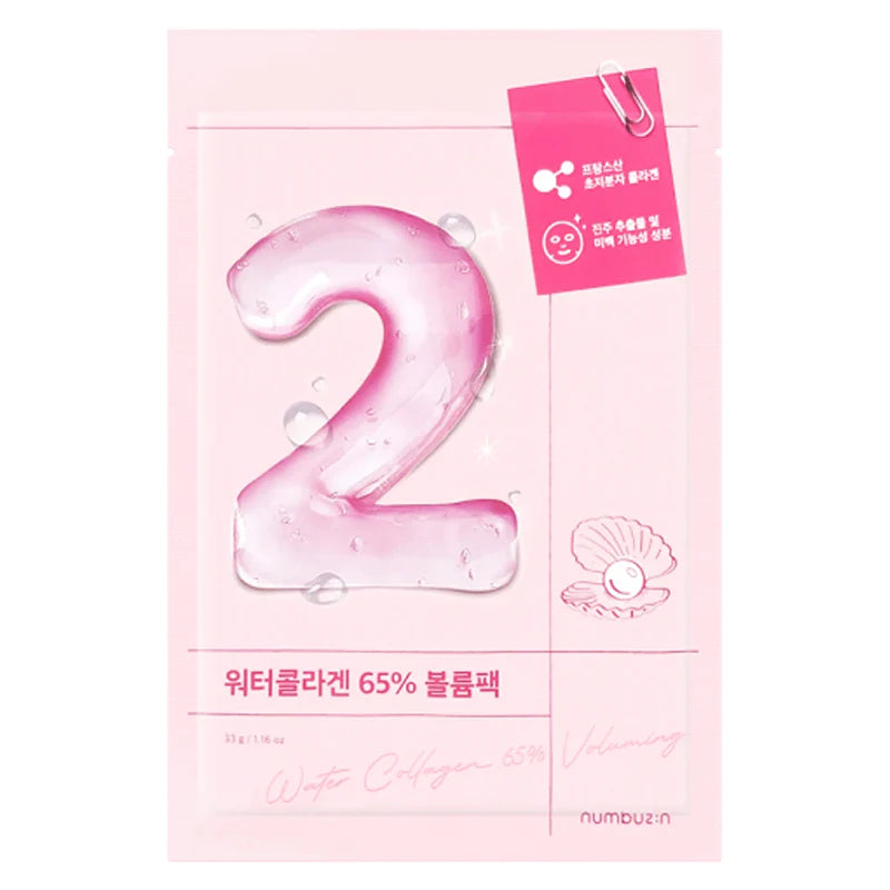 No.2 Water Collagen 65% Voluming sheet maska