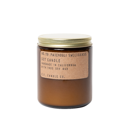 P.F CANDLE CO SOY CANDLE, PATCHOULI SWEETGRASS